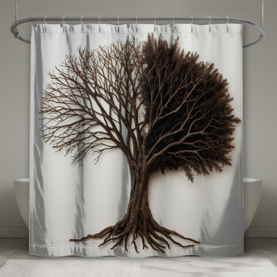 Rideaux de douche demi-feuilles sans sculpture