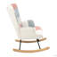 Chaise berçante rembourrée Kerth