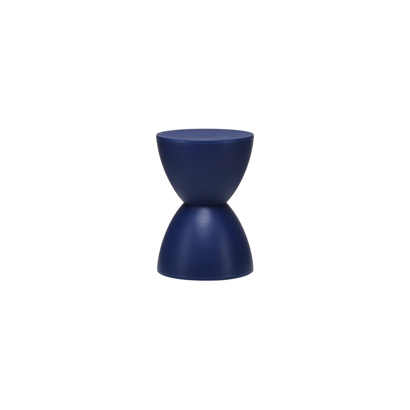 Tabouret d'appoint en plastique Burgess, Bleu