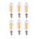 60 Watt Equivalent C35 E12/Candelabra Dimmable 6000K LED Bulb