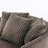 Ultra Plush Faux Rabbit Fur Oversized Swivel Barrel Chair with Three Pillows-1093111235