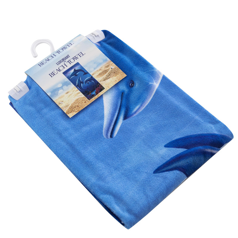 Serviette de plage Dolphin, 30 po x 60 po