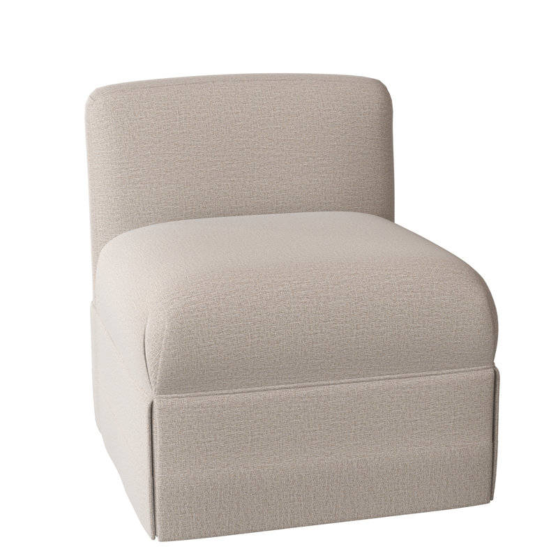 Chloe Slipper Chair, Elise Linen