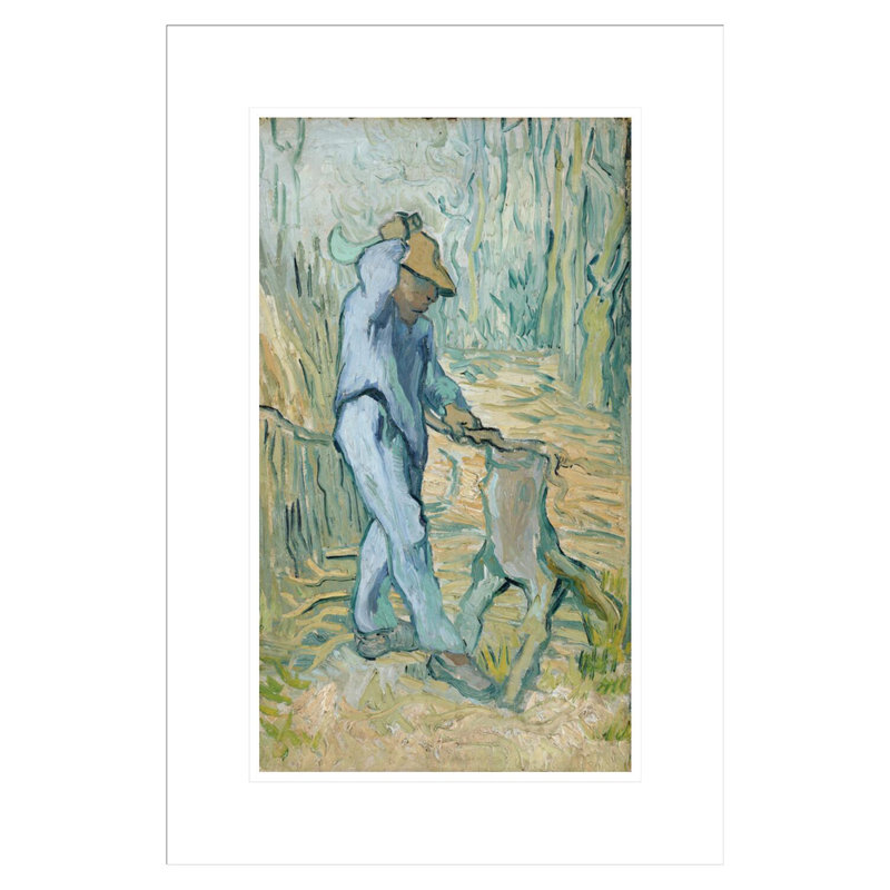 «The Woodcutter» (d'après Millet) par Vincent van Gogh, impression giclée encadrée, H 21,75 po x l 14,84 po
