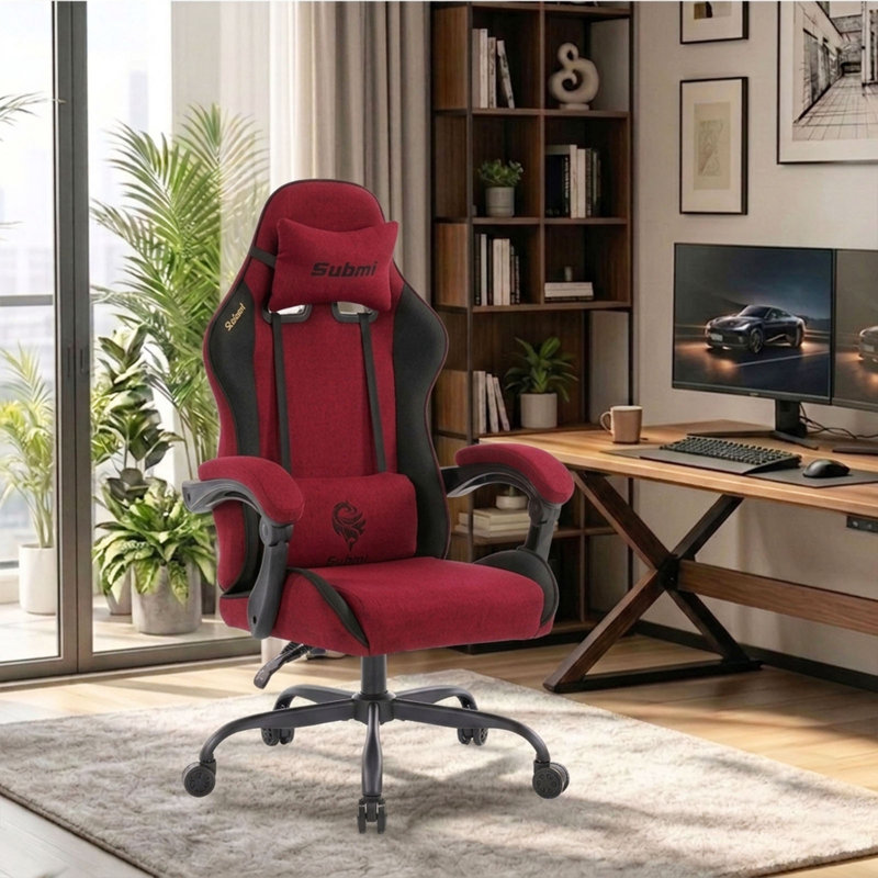 Submi PC & Racing Game Chair, RED BLACK