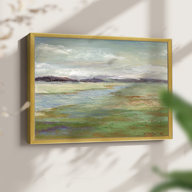 Meadow Stream II -Framed Print - Restickable, 22" H x 28" W