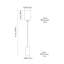 Bobbylee 161cm Brushed Traditional Floor Lamp