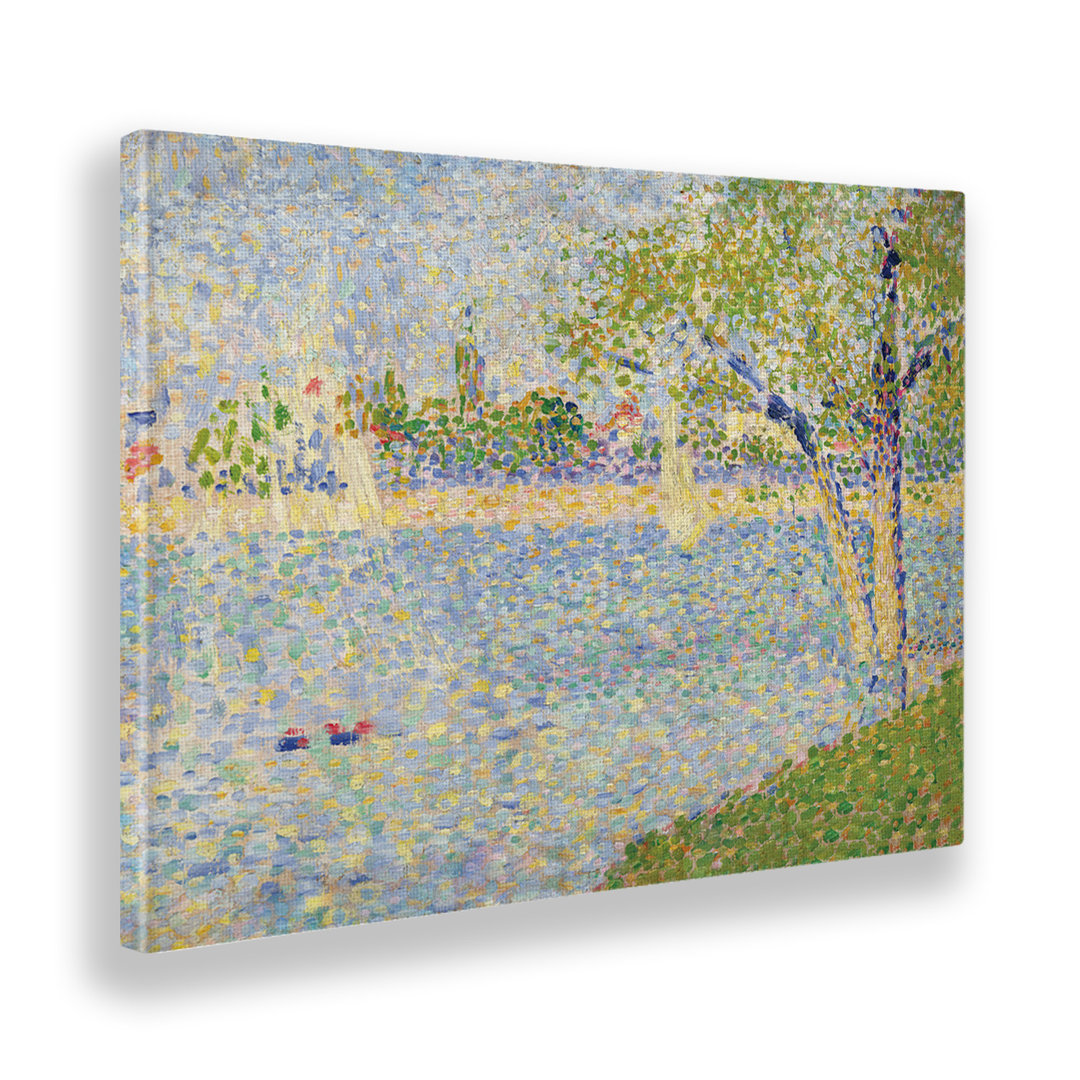 Gerahmtes Leinwandbild The Seine Seen From The Grande Jatte von George Seurat