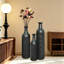 Ensemble de 3 vases décoratifs en métal