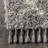 Cantera Shag Plush Tassel Moroccan Geometric Trellis Gray/Cream Rug-1039487250