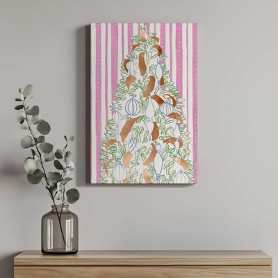 Blush & Bows II by Melissa Wang Canvas Art Print