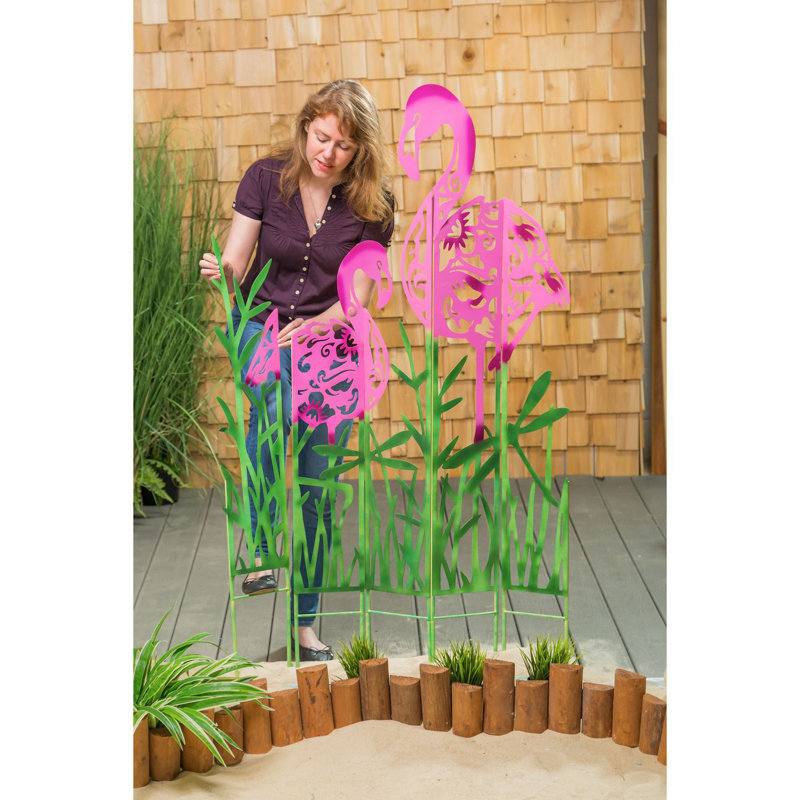 Plaque de jardin Eastman Flamingo