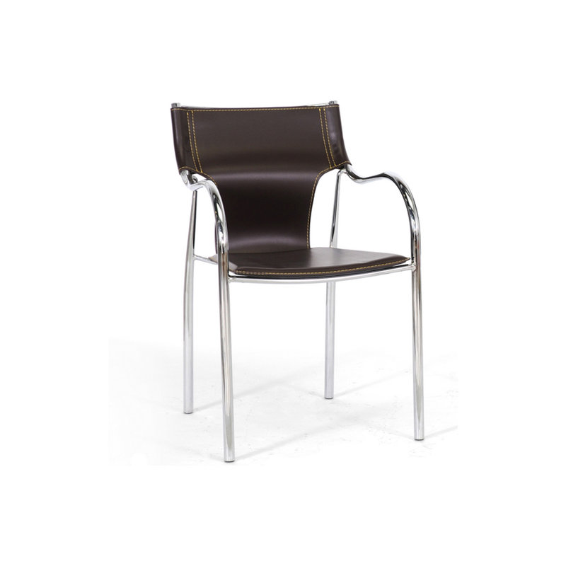 Chaise rembourrée Dartford, Brun