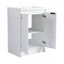 Freestanding Bathroom Vanity With Sink, and 1-Side Cabinet, Soft Closing Doors and Drawer, Glossy White, Plywood ( KD-Packing )
