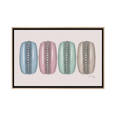 Macaron Party - reproduction d'art murale - toile encadrée
