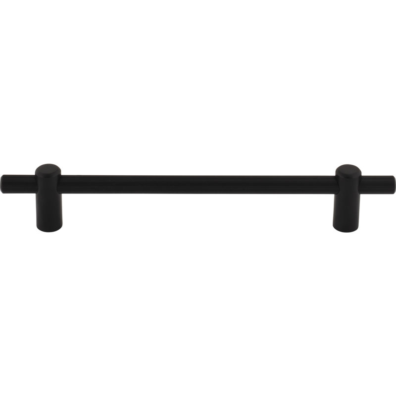 Dempsey Bar Pull, 6 5/16" Center To Center, Flat Black