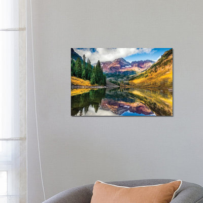 Maroon Bells, Colourado 1 Piece Wall Art on Canvas