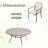 8-Person Round Patio Dining Set With Cushioned Rattan Chairs-22283579