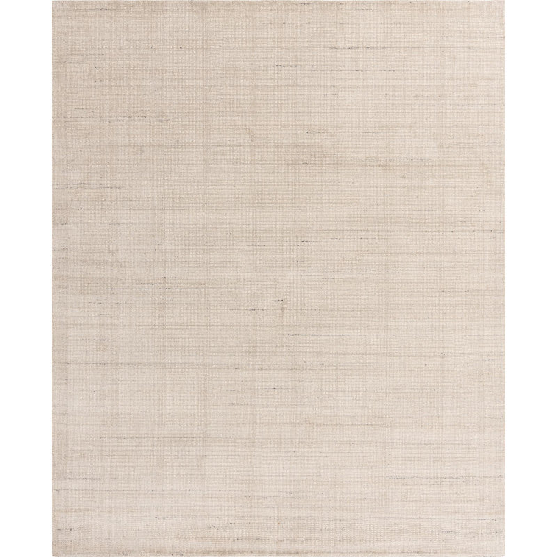 Tapis uni / rayé couleur liabah fève vanille - couleur ivoire, Rectangle 7 pi 10 po x 10 pi