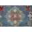 Blue Geometric Kazak Oriental Area Rug