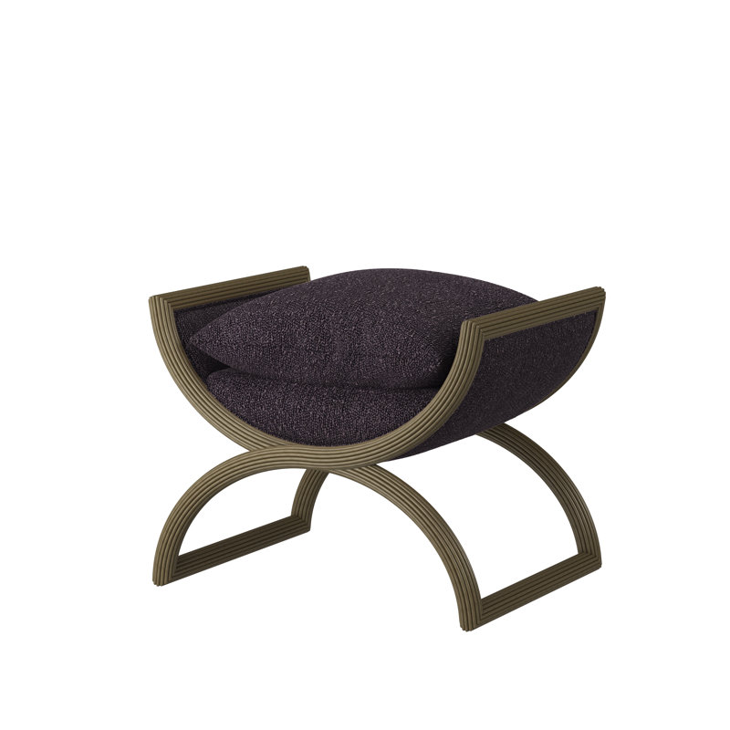 Tabouret d'appoint Fillmore, Dune, Gris anthracite Rise (tissu performance) 1357-95