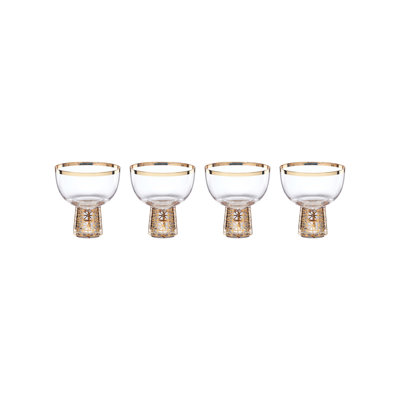 Ensemble de 4 coupes givrées Lenox Tuscany Classics Gold Frost