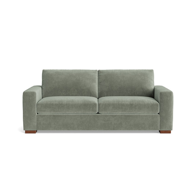 Couch Potato Sofa (85"), Velvet - Sage
