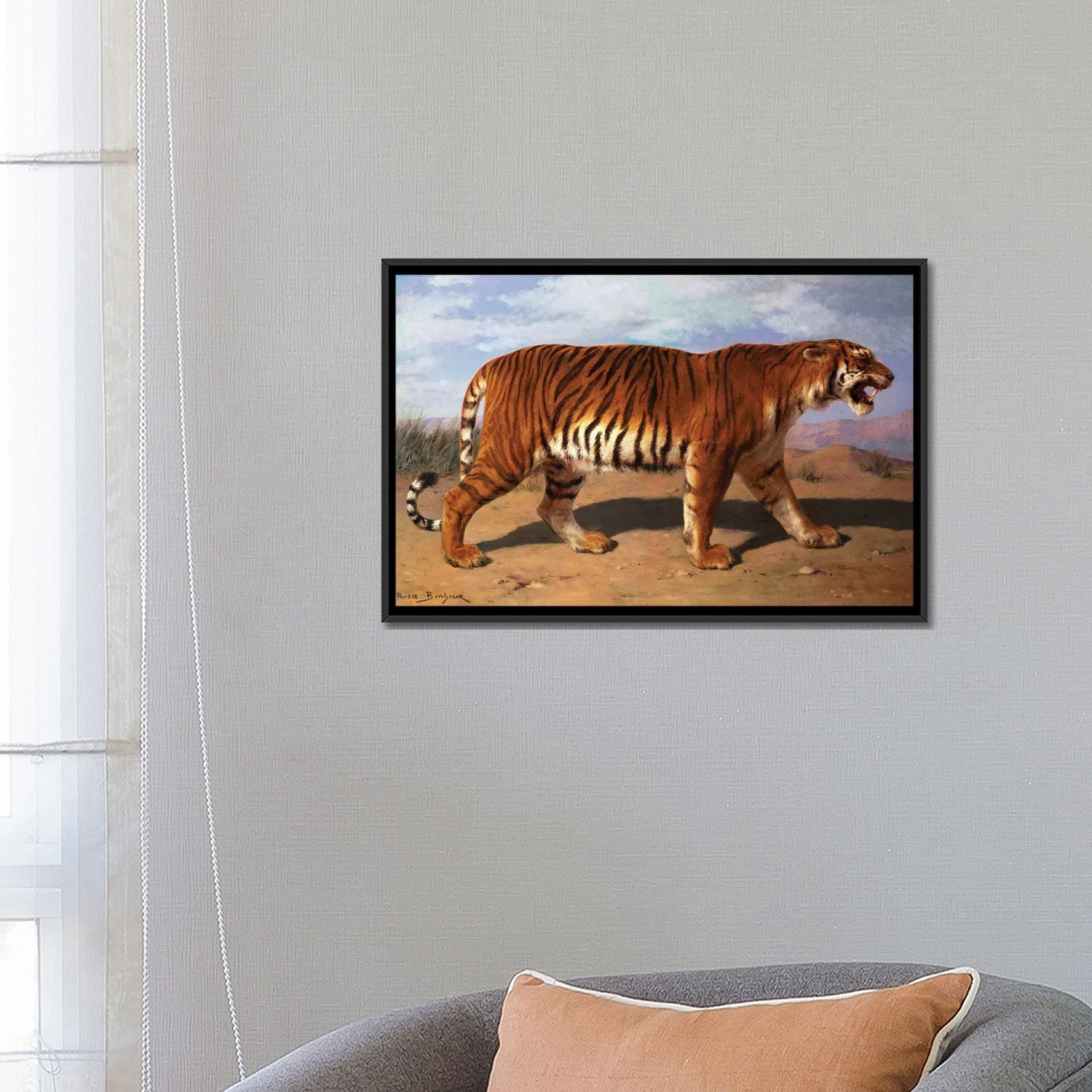 stalking tiger painting