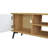 Nickolaus Entertainment TV Stand with Storage Cabinets up to 70" inch TV - Light Oak / White