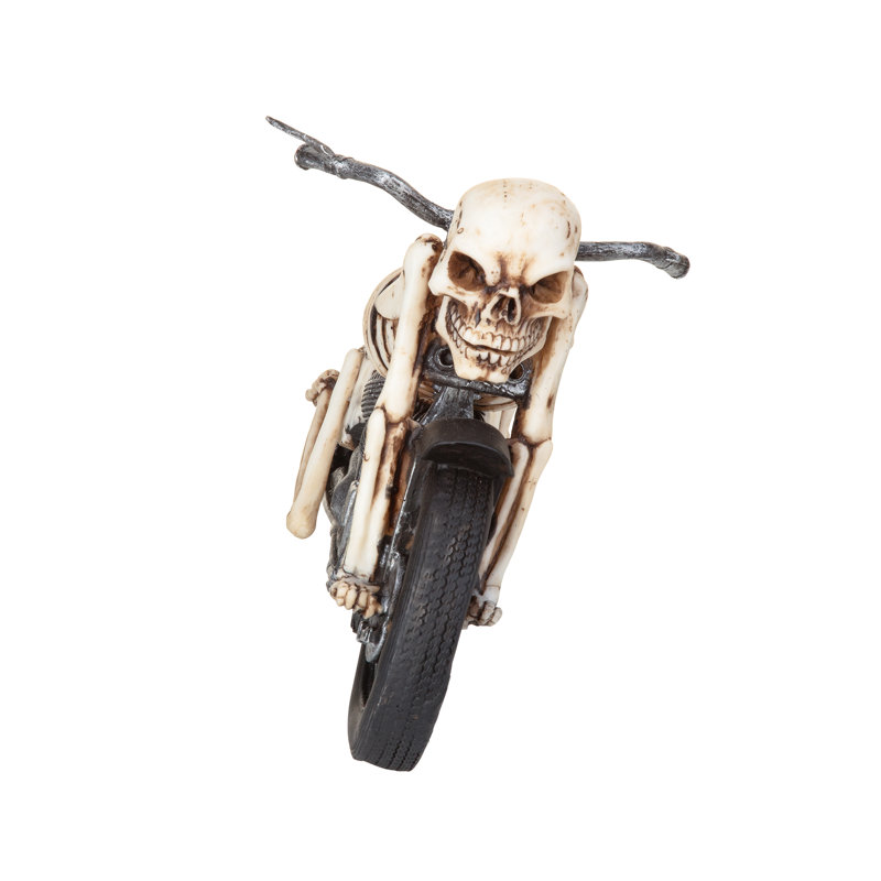 Figurine de squelette de moto os chillin