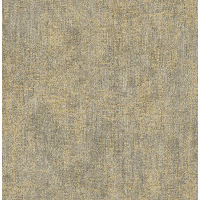 Faux rouleau de papier peint l 33 po x l 20,5 po Aaryahi, Or / Gris
