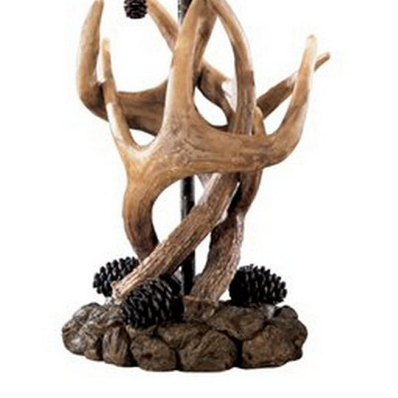 Ensemble de lampe de table brune 24,13 "Kurosawa