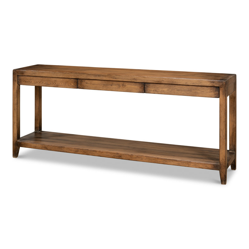 Anton 72'' W Solid Wood Console Table, Tan