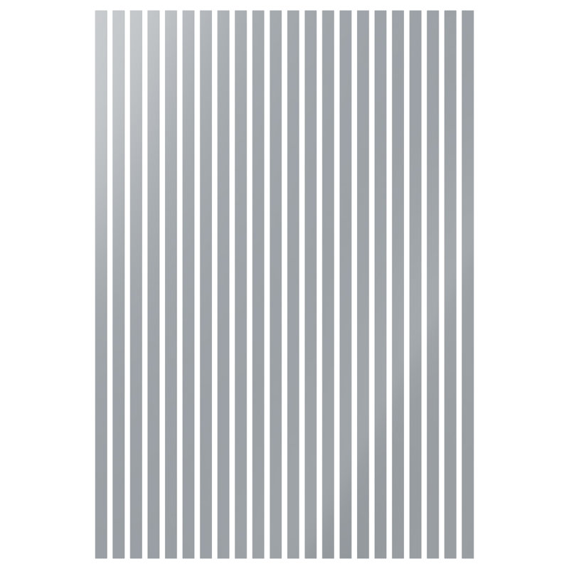 Adjustable Acrylic Slat Wall Panel Kit, Grey, 94" H x 44" W
