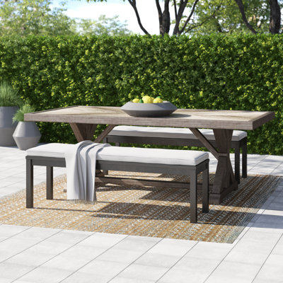 Danny Rectangular Porcelain Outdoor Dining Table