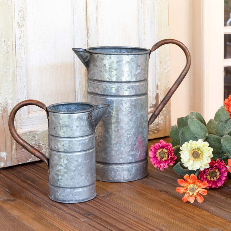 Watering Can, 8.25" H x 3.5" W x 3.5" D