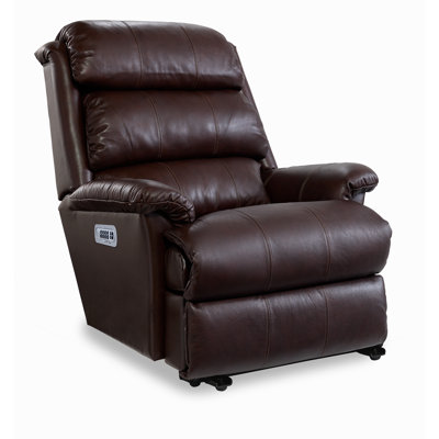 Fauteuil inclinable mural en cuir avec appui-tête électrique et soutien lombaire Astor