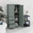 Tall And Wide Storage Cabinet With Doors, Three Drawers-1463744596
