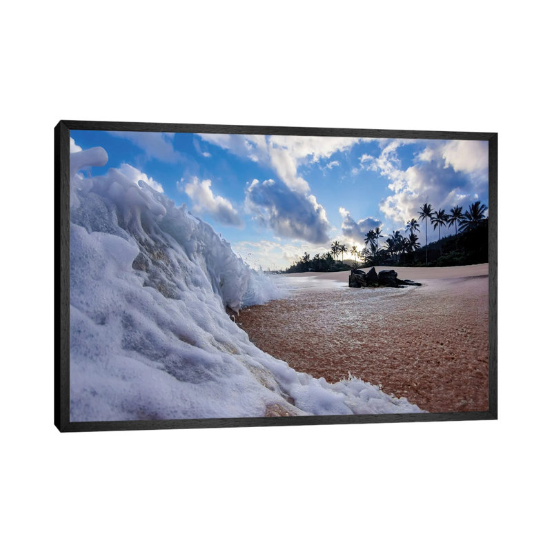 Beach Sweeper by Sean Davey - Gallery-Wrapped Canvas Giclée on Canvas, 66.04 cm H x 45.72 cm W, Black Framed