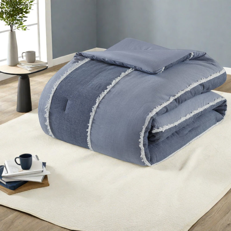 Premium Cotton King Bedding Sets, Modern Striped Comforter for Home