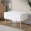 Banc en bois naturel et tissu-576949745