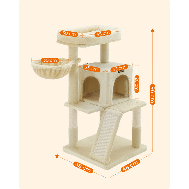 96cm H Cat Tree, Beige