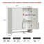 Armoire murale 29,5 "avec tringle