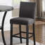 Ensemble de 2 tabourets de bar en tissu avec garniture cloutée Biony -121848956