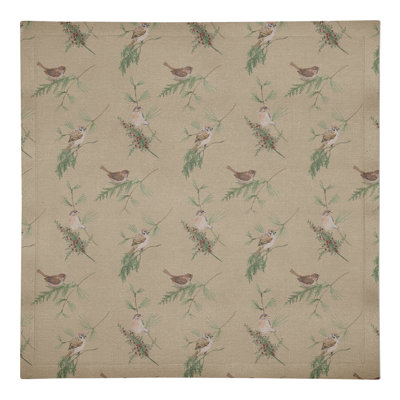 Dinkens Cotton Twill Floral Square Napkin
