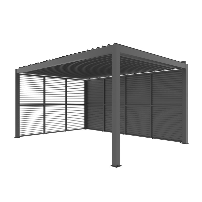 Panneau mural d'intimité en aluminium pour pergola