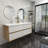 60'' Double Bathroom Vanity with Acrylic Top-70056050