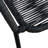 Ridge Outdoor Patio Dining Chairs Set of 2 Charcoal, Rope Rattan Woven Armchairs with Matte Black Steel Frame, Stackable Lightweight Seating for All-Weather Patio Dining and Outdoor Spaces-630075437