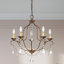 Lustre empire à 5 lumières de style bougie avec accents de cristal Daniesha-494608784