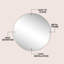 Miroir mural encadré en alliage d'aluminium 28 po Eclipse-892356114-892356117